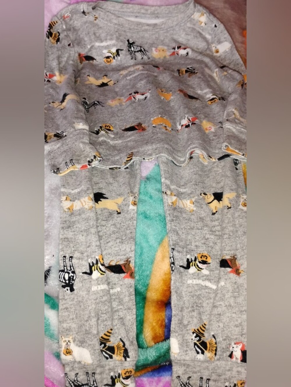 Toddler Halloween Dog-Themed Two-Piece Pajama Set